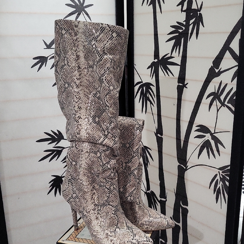 Snakeskin Pattern Women's Boots
